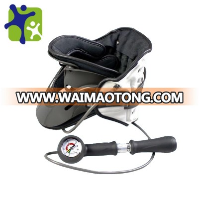 Top quality medical cervical collar, professional air inflatable neck traction support with pressure gage