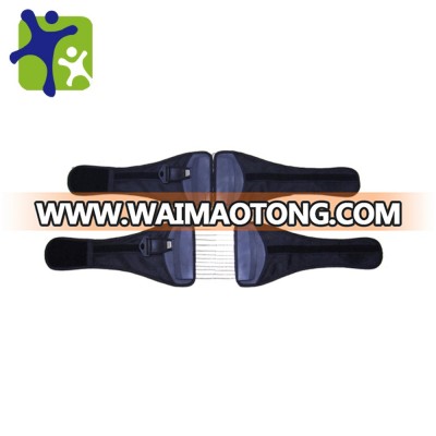 Medical back support with pulley, easy operation, waist support with fastening belt