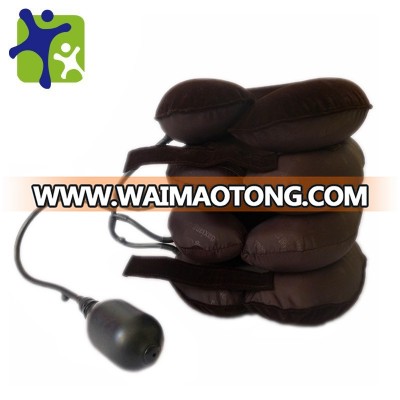 portable 4 layers neck traction device, cervical traction device, malaysia import rubber material inflatable neck traction fixer