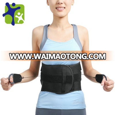 medical back support, pulleys principle back support, block waist support and traction device